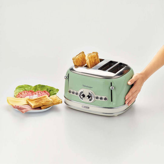 Ariete Vintage 00C015604AR0 Φρυγανιέρα 4 Θέσεων 1630W Πράσινη - Image 3