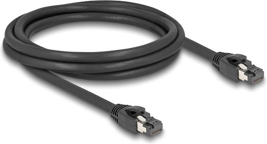 DeLock S/FTP Cat.8.1 Καλώδιο Δικτύου Ethernet 2m Μαύρο (80234)