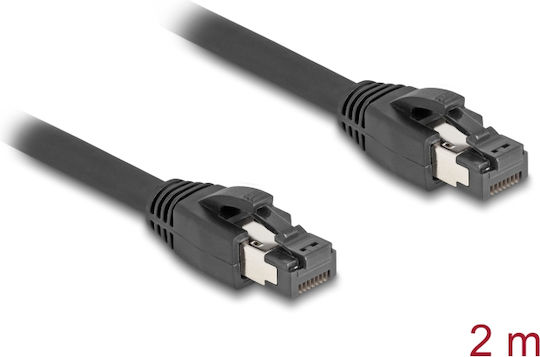 DeLock S/FTP Cat.8.1 Καλώδιο Δικτύου Ethernet 2m Μαύρο (80234) - Image 2