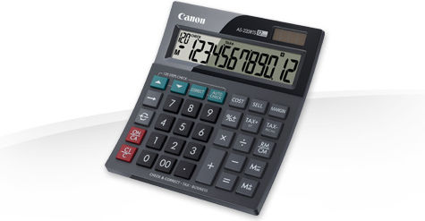 Canon As220rts Αριθμομηχανή 12 Ψηφίων σε Μαύρο Χρώμα 4898B001 - Image 2