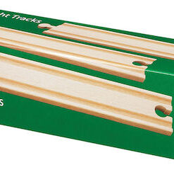 Brio Toys Long Straight Tracks Ράγες Σιδηρόδρομου από Ξύλο 33341