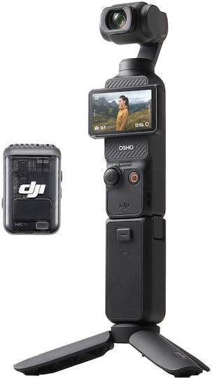 DJI Osmo Pocket 3 Creator Combo Action Camera 4K Ultra HD με Οθόνη Αφής 2" και Wi-Fi Μαύρη