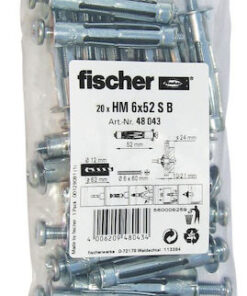 fischer Ούπα Μεταλλικό 12x52mm 20τμχ 48043