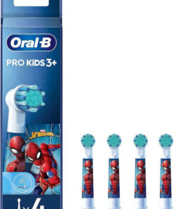 Oral-B Pro Kids Spider-Man Ανταλλακτικές Κεφαλές Ηλεκτρικής Οδοντόβουρτσας για 3+ Χρονών 725896 4τμχ Spiderman
