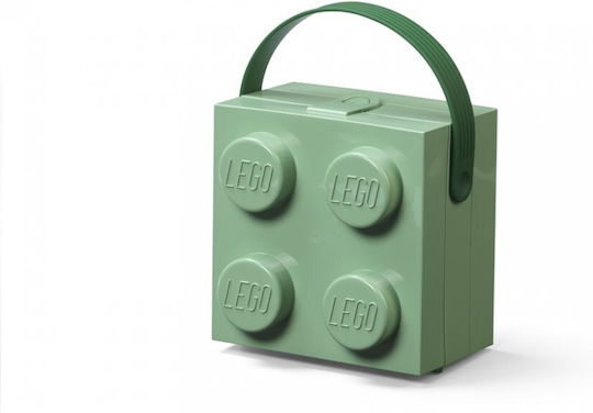 LEGO Box Πλαστικό Παιδικό Δοχείο Φαγητού Πράσινο 16.56 x 16.5 x 11.7εκ. 40240005