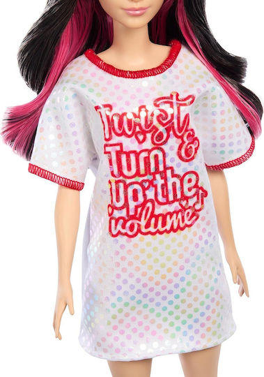 Barbie Fashionistas Κούκλα Fashionistas 214, Red Mess Dress για 3+ Ετών HRH12 - Image 2