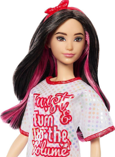 Barbie Fashionistas Κούκλα Fashionistas 214, Red Mess Dress για 3+ Ετών HRH12 - Image 5