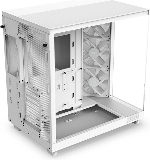 NZXT H6 Flow RGB Gaming Midi Tower Κουτί Υπολογιστή με Πλαϊνό Παράθυρο Λευκό - Image 4