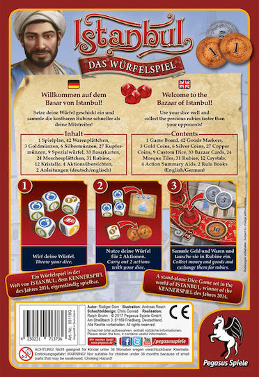 Επιτραπέζιο Παιχνίδι Istanbul The Dice Game για 2-4 Παίκτες 8+ Ετών 55118G (EN) Pegasus Spiele - Image 6