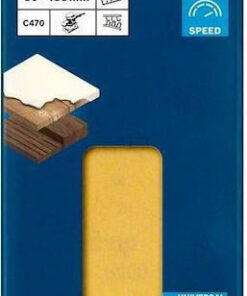 Bosch Φύλλο Λείανσης Έκκεντρου Τριβείου K400 80x80mm Σετ 10τμχ 260890088