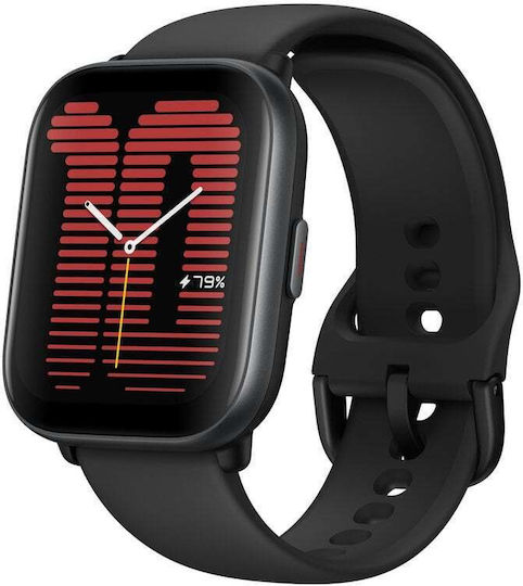 Amazfit Active Aluminium 42mm Αδιάβροχο Smartwatch με Παλμογράφο (Midnight Black) - Image 2