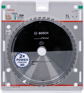 Bosch 2 608 Δίσκος Κοπής Ξύλου 250mm 2608837728 - Image 2