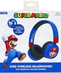 Alternative view of OTL Cuffie Kids Super Mario Ασύρματα / Ενσύρματα Παιδικά On Ear Ακουστικά με 24 ώρες Λειτουργίας Red/Blue