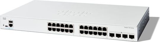 Cisco Catalyst 1200 v1 Managed L2 PoE+ Switch με 24 Θύρες Gigabit (1Gbps) Ethernet