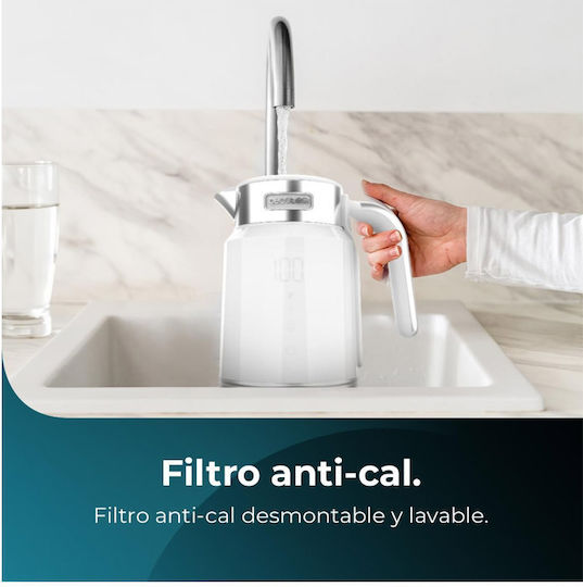Cecotec Thermosense 600 Touch Βραστήρας 1.7lt 2200W Λευκός - Image 8
