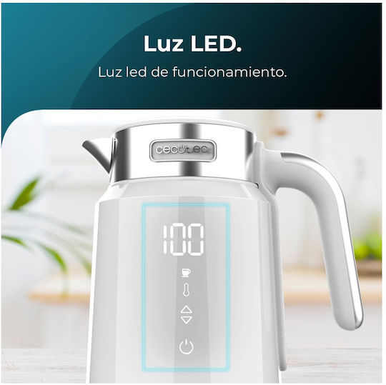 Cecotec Thermosense 600 Touch Βραστήρας 1.7lt 2200W Λευκός - Image 9