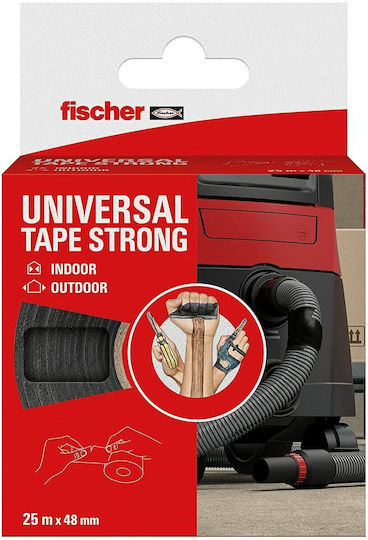 fischer Αυτοκόλλητη Υφασμάτινη Ταινία Μαύρη 25mx48mm 509110 - Image 5