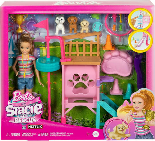 Barbie Rescue Puppy Σετ Κούκλας για 3+ Ετών HRM10