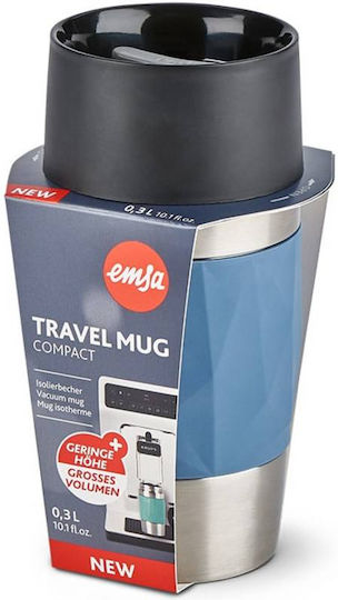 Emsa Travel Ποτήρι Θερμός Ανοξείδωτο 300ml Μπλε N2160200 - Image 2
