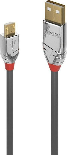 Lindy Regular USB 2.0 to micro USB Cable Γκρι 0.5m (36650)