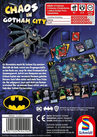 Επιτραπέζιο Παιχνίδι DC Super Hero: Batman - Chaos in Gotham City για 2-6 Παίκτες 8+ Ετών 49429 (EN) Schmidt Spiele - Image 2