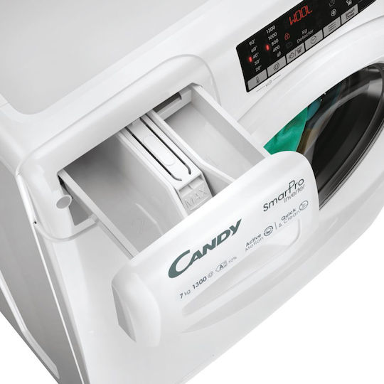 Candy Πλυντήριο Ρούχων 7kg 1300 Στροφών Quick & Clean CO4 374TWM6/1-S - Image 9