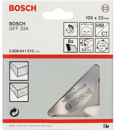 Bosch Δίσκος Κοπής Ξύλου 105mm 3608641013 - Image 2