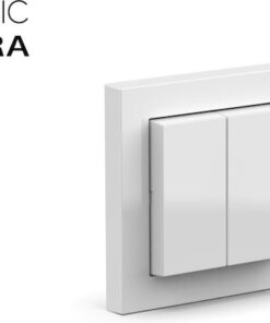 Senic Friends Hue Switch Εξωτερικός Διακόπτης Τοίχου Διπλός Μαύρος 100156