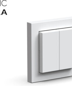 Alternative view of Senic Friends Hue Switch Εξωτερικός Διακόπτης Τοίχου Διπλός Μαύρος 100156