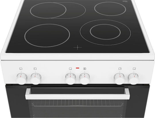 Bosch HKA090220 Κουζίνα 66lt με Κεραμικές Εστίες Π60εκ. Λευκή - Image 2