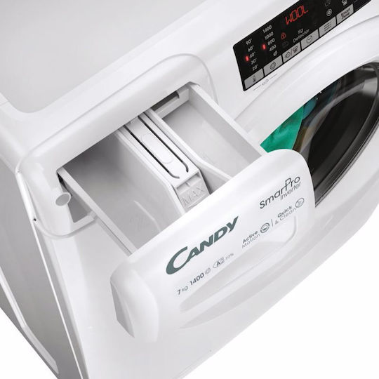Candy Πλυντήριο Ρούχων 7kg 1400 Στροφών Quick & Clean CO4474TWM6/1-S - Image 5