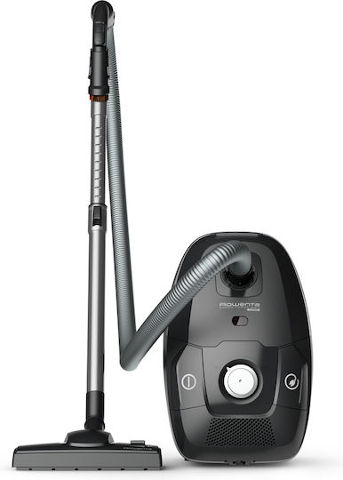 Rowenta Force Silence Ηλεκτρική Σκούπα 900W με Σακούλα 4.5lt Μαύρη - Image 2