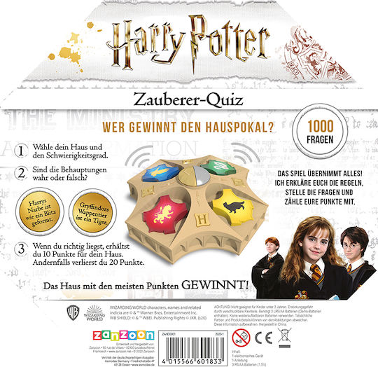 Επιτραπέζιο Παιχνίδι Harry Potter Zauberer-Quiz για 2-4 Παίκτες 8+ Ετών ZAND0001 (GER) Asmodee - Image 2