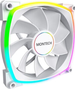 Montech RX140 Case Fan με ARGB Φωτισμό και Σύνδεση 4-Pin PWM Λευκό