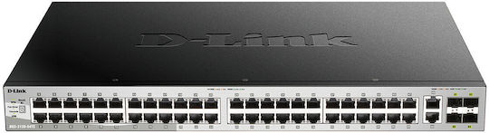 D-Link DGS-3130-54TS/E Managed L3 PoE Switch με 48 Θύρες Gigabit (1Gbps) Ethernet και 4 SFP Θύρες