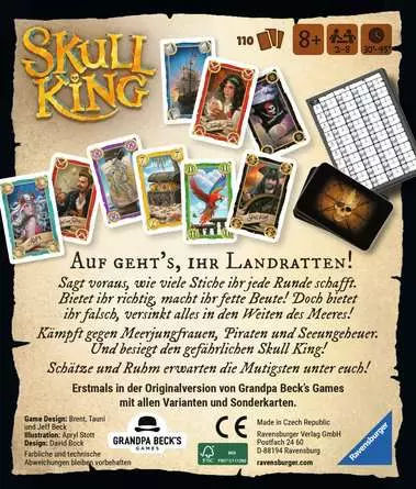 Επιτραπέζιο Παιχνίδι Skull King για 2-8 Παίκτες 8+ Ετών 22578 (GER) Ravensburger - Image 2