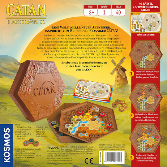 Επιτραπέζιο Παιχνίδι Catan Παζλ Σχημάτων για 1 Παίκτη 8+ Ετών 682293 (GER) Kosmos - Image 2