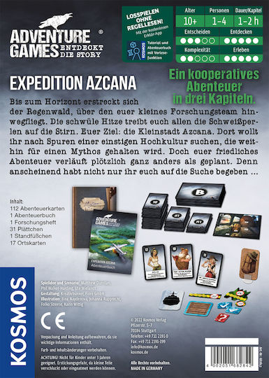 Επιτραπέζιο Παιχνίδι Adventure Expedition Azcana για 1-4 Παίκτες 10+ Ετών 682842 (GER) Kosmos - Image 2