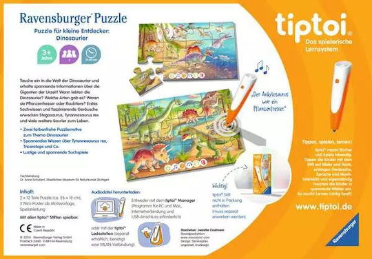 Παιδικό Puzzle Δεινόσαυροι για 3+ Ετών 24pcs 00198 Ravensburger - Image 2