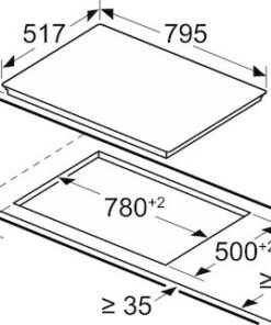 Alternative view of Neff N 70 Κεραμική Εστία Αυτόνομη με Λειτουργία Κλειδώματος 79.5x51.7εκ. T18SDH9L0