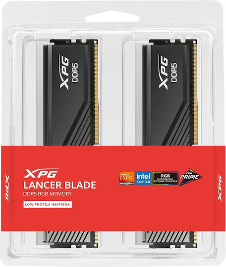 Adata XPG Lancer Blade RGB DDR5 24GB RAM με 2x12GB Modules και Ταχύτητα 6400 για Desktop AX5U6400C3224G-DTLABRBK - Image 7