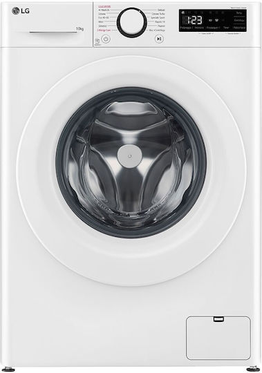 LG Πλυντήριο Ρούχων 10kg με Τεχνολογία Ατμού 1400 Στροφών AI DD F4R3010NSWW