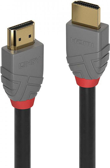 Lindy Anthra Line HDMI 2.0 Cable HDMI male - HDMI male 1m Μαύρο 36962 - Image 2