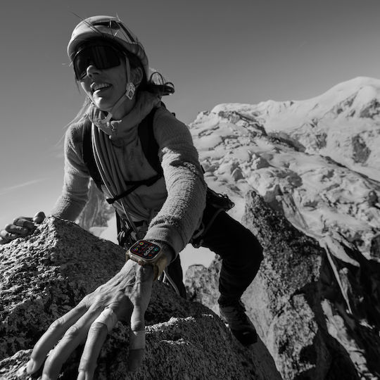 Apple Watch Ultra 2 Titanium 49mm Αδιάβροχο με eSIM και Παλμογράφο (Olive Alpine Loop - Small) - Image 6