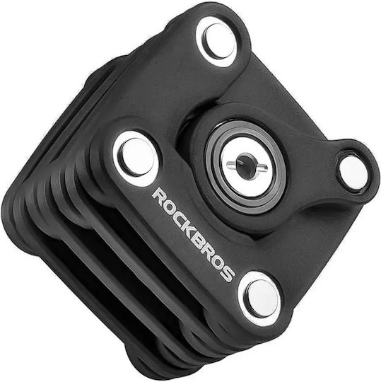 Rockbros WD795 Κλειδαριά Ποδηλάτου Κουλούρα με Κλειδί Μαύρη