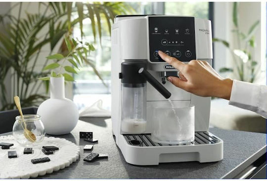 De'Longhi Magnifica Start Αυτόματη Μηχανή Espresso 1450W Πίεσης 15bar για Cappuccino με Μύλο Άλεσης Λευκή - Image 4