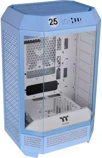 Thermaltake The Tower 300 Micro Tower Κουτί Υπολογιστή με Πλαϊνό Παράθυρο και RGB Φωτισμό Hydrangea Blue - Image 2