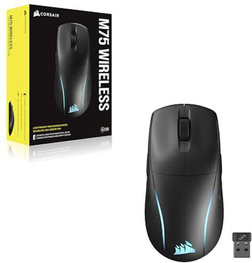Corsair M75 Ασύρματο RGB Gaming Ποντίκι 26000 DPI Μαύρο