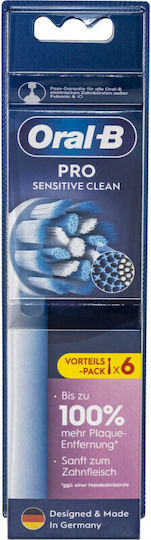 Oral-B Pro Sensitive Clean Ανταλλακτικές Κεφαλές για Ηλεκτρική Οδοντόβουρτσα BRA-860717 6τμχ - Image 3