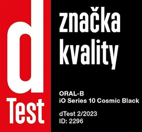 Oral-B iO Series 10 Ηλεκτρική Οδοντόβουρτσα με Χρονομετρητή, Αισθητήρα Πίεσης και Θήκη Ταξιδίου Μαύρη - Image 2
